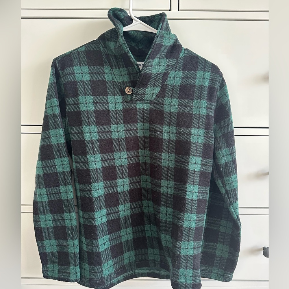 Old Navy Checkered Fleece Pullover